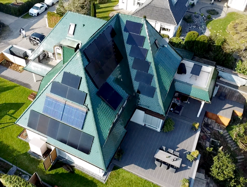 PTM Solar Referenz Solaranlagen auf dem Dach in Minden