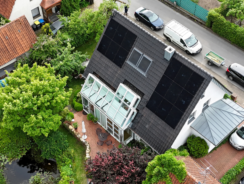 PTM Solar Referenz Solaranlagen auf dem Dach in Halle/ Westfalen