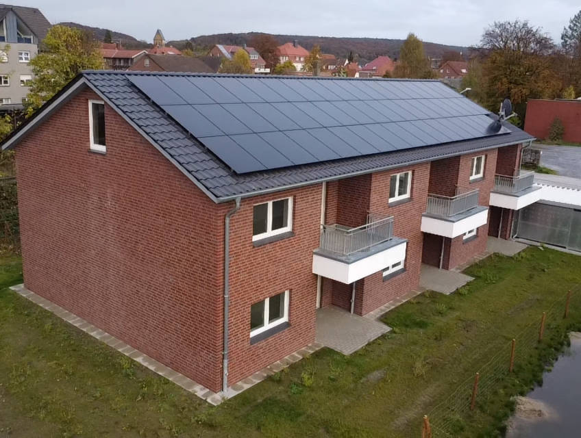 PTM Solar Referenz Solaranlagen auf dem Dach in Halle/ Westfalen