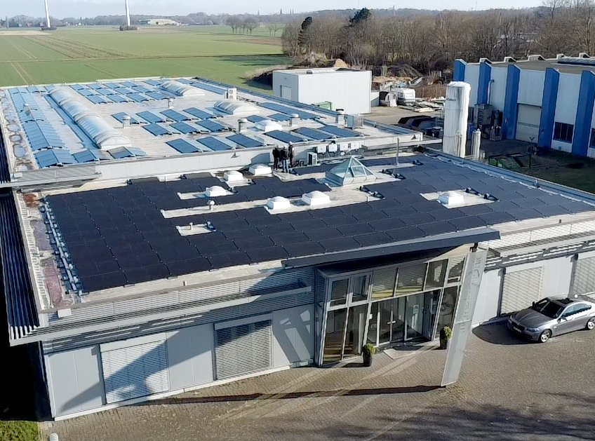 PTM Solar Referenz Solaranlagen auf dem Dach in Minden